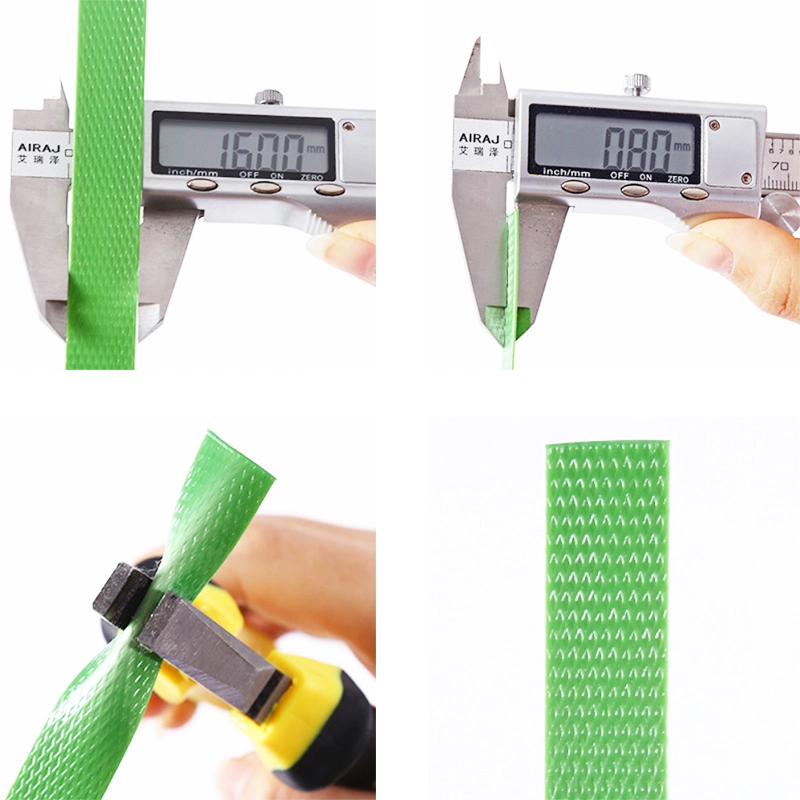 Plastic Polyester Strap Pet Band Strapping Roll Green Packing Belt